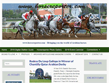 Tablet Screenshot of horsereporter.com